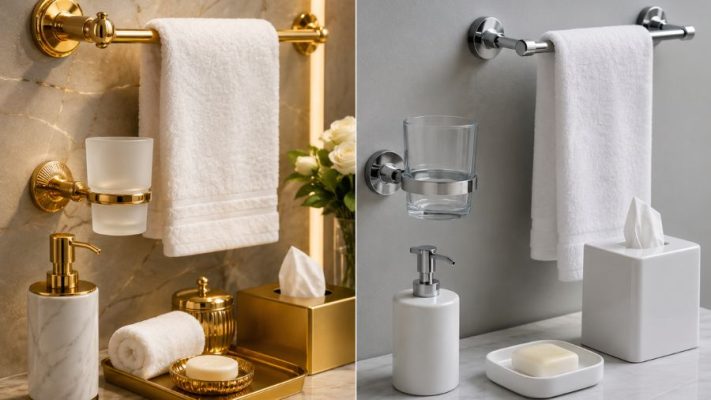 Material Quality and Visual Finish of Hotel Bathroom Accessories