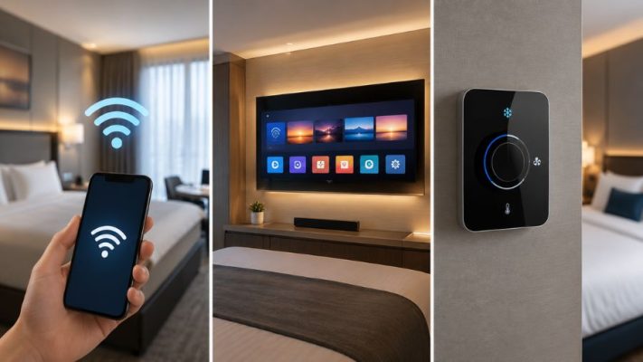 seamless hotel room technology and convenience